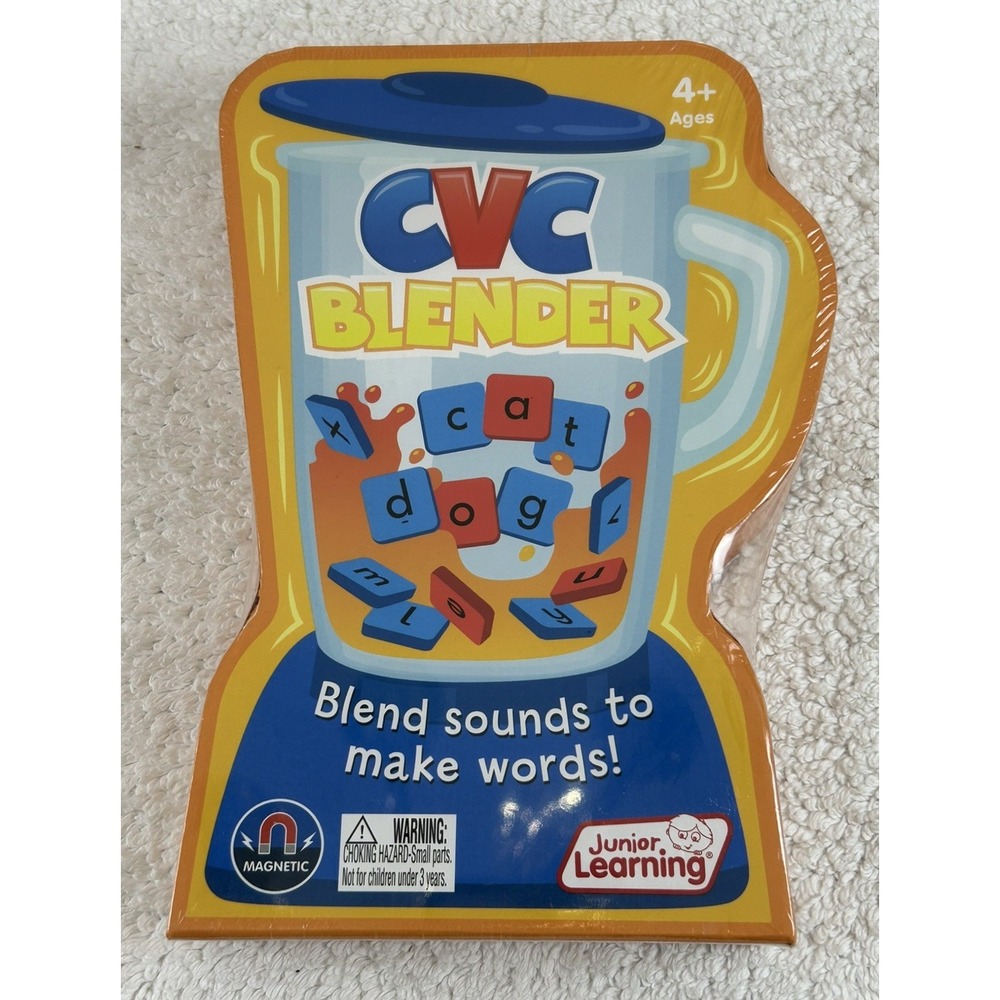 NEW Junior Learning CVC Blender - Blend Sounds to Make Words Ages 4 & Up Sealed